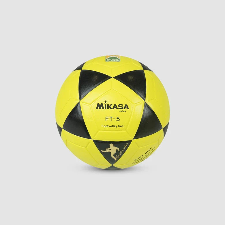 Bola Oficial de Futevôlei Mikasa FT-5 - Amarela e Preta