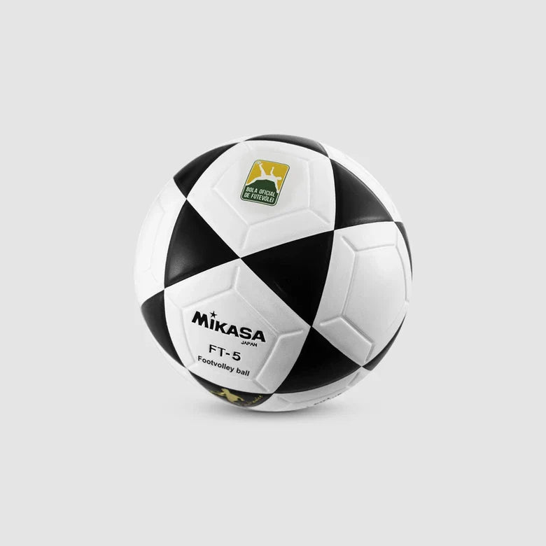 Bola Oficial de Futevôlei Mikasa FT-5 - Branca e Preta